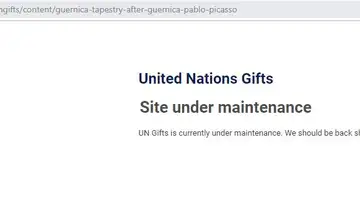 Página web de la ONU en mantenimiento Página web de la ONU en mantenimiento