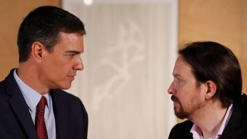 Iglesias y Sánchez, cara a cara Iglesias y Sánchez, cara a cara