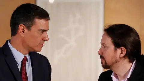Iglesias y Sánchez, cara a cara Iglesias y Sánchez, cara a cara