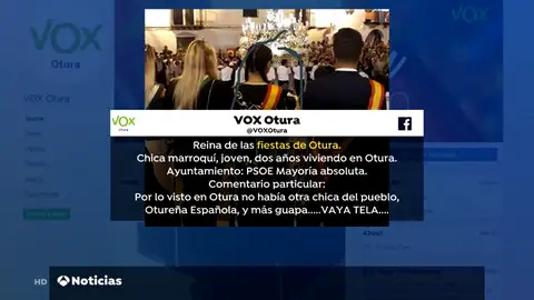 Vox critica que la reina de las fiestas de un pueblo de Granada sea marroquí: "Por lo visto en Otura no había otra chica" Vox critica que la reina de las fiestas de un pueblo de Granada sea marroquí: "Por lo visto en Otura no había otra chica"