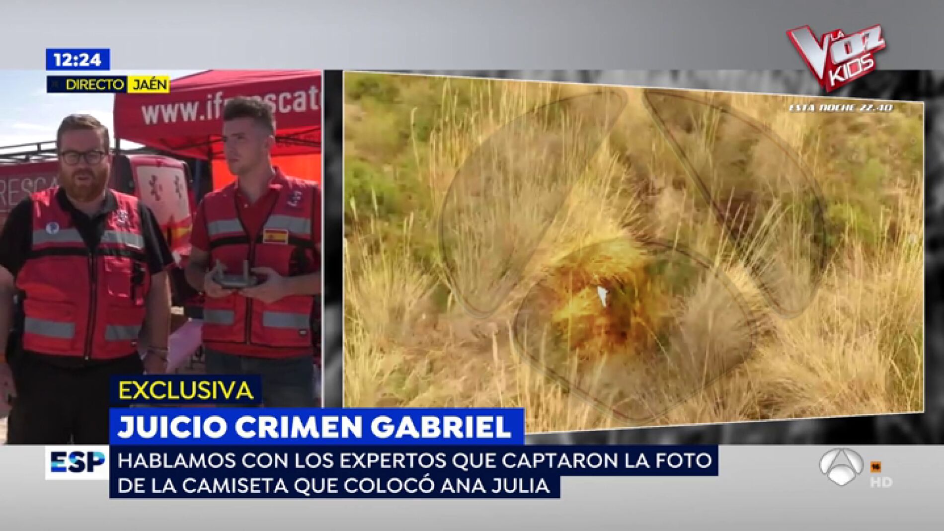 Los expertos que encontraron la camiseta de Ana Julia.