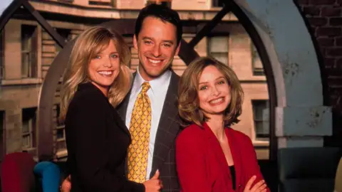Calista Flockhart y Gil Bellows en 'Ally McBeal' Calista Flockhart y Gil Bellows en 'Ally McBeal'