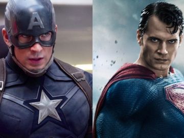 Capitán América (Chris Evans) y Superman (Henry Cavill)