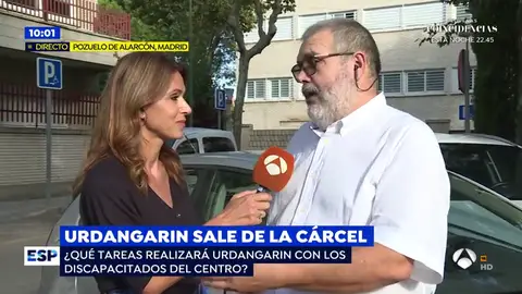 Urdangarin sale de la cárcel. minusvalidos