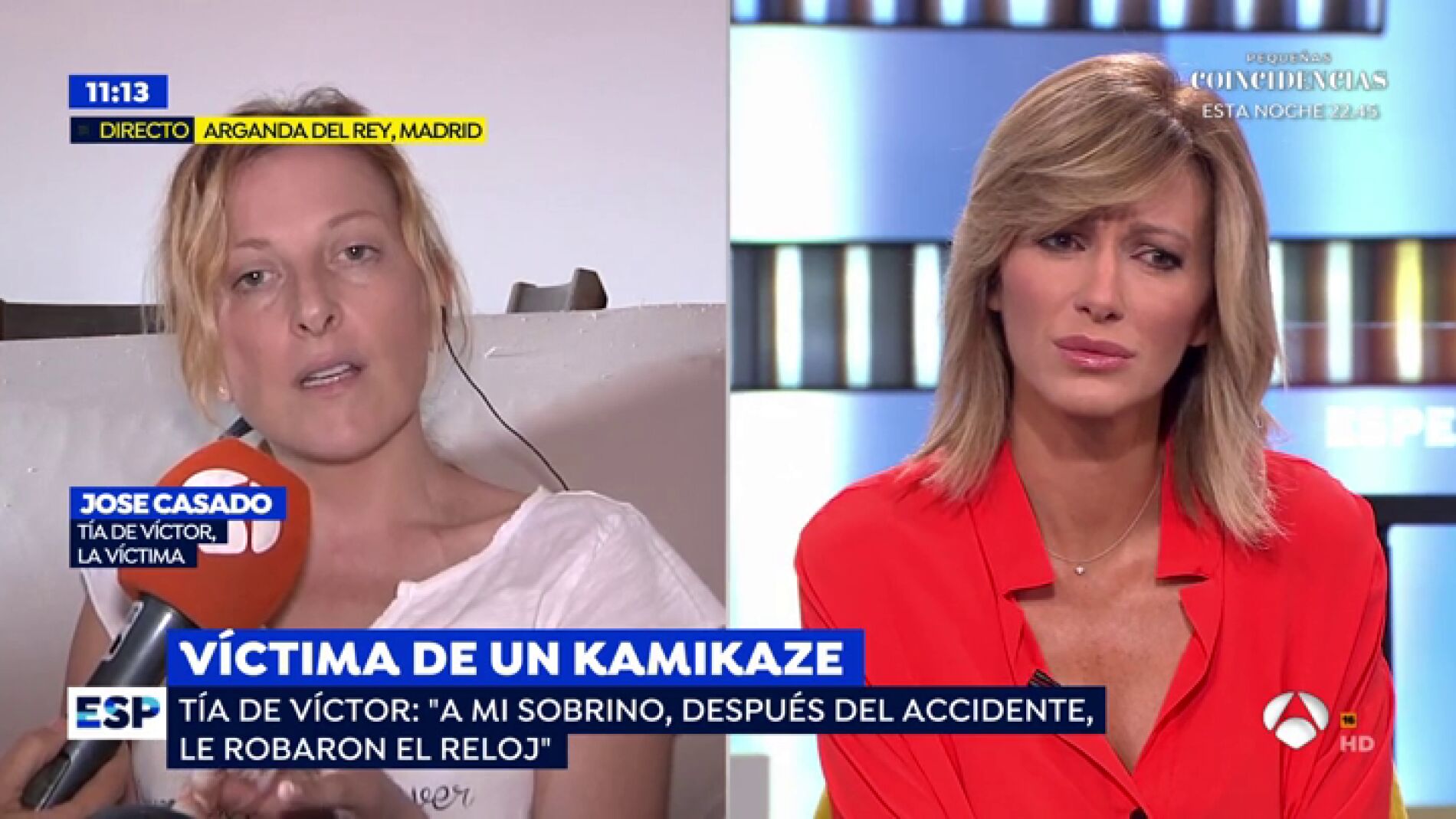 V&iacute;ctima de un kamikaze.