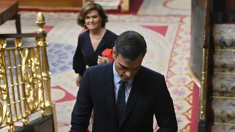 Pedro Sánchez, en el último día de pleno en el Congreso Pedro Sánchez, en el último día de pleno en el Congreso