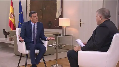 Pedro Sánchez y García Ferreras en Moncloa Pedro Sánchez y García Ferreras en Moncloa