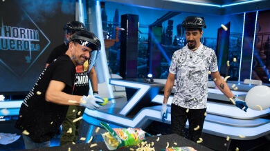 Marron hace explotar la merienda de Santiago Segura, José Mota y Florentino Fernández en 'El Hormiguero 3.0'