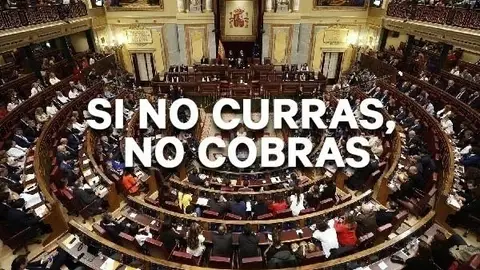 Imagen oficial de la campaña 'Si no curras, no cobras' Imagen oficial de la campaña 'Si no curras, no cobras'