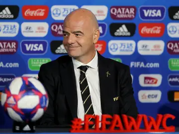 Gianni Infantino en la Copa del Mundo femenina de fútbol Gianni Infantino en la Copa del Mundo femenina de fútbol