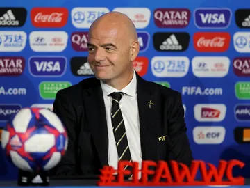Gianni Infantino en la Copa del Mundo femenina de fútbol Gianni Infantino en la Copa del Mundo femenina de fútbol