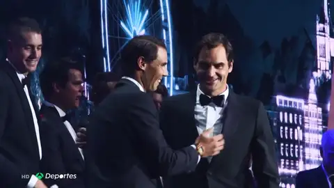 Nadal y Federer hacen gala de su confianza en la inauguración de la Laver Cup Nadal y Federer hacen gala de su confianza en la inauguración de la Laver Cup