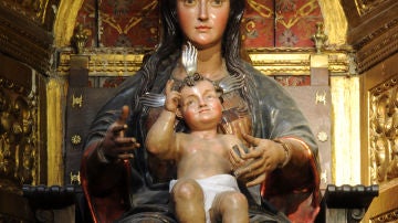 Imagen de la Virgen de la Victoria que Magallanes veneraba y a la que Elcano dio las gracias al regresar del viaje