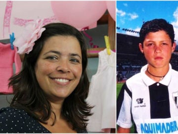 Paula Leça y Cristiano Ronaldo de pequeño
