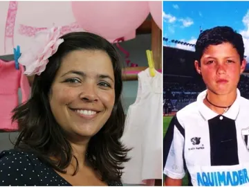 Paula Leça y Cristiano Ronaldo de pequeño Paula Leça y Cristiano Ronaldo de pequeño