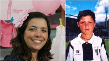 Paula Leça y Cristiano Ronaldo de pequeño