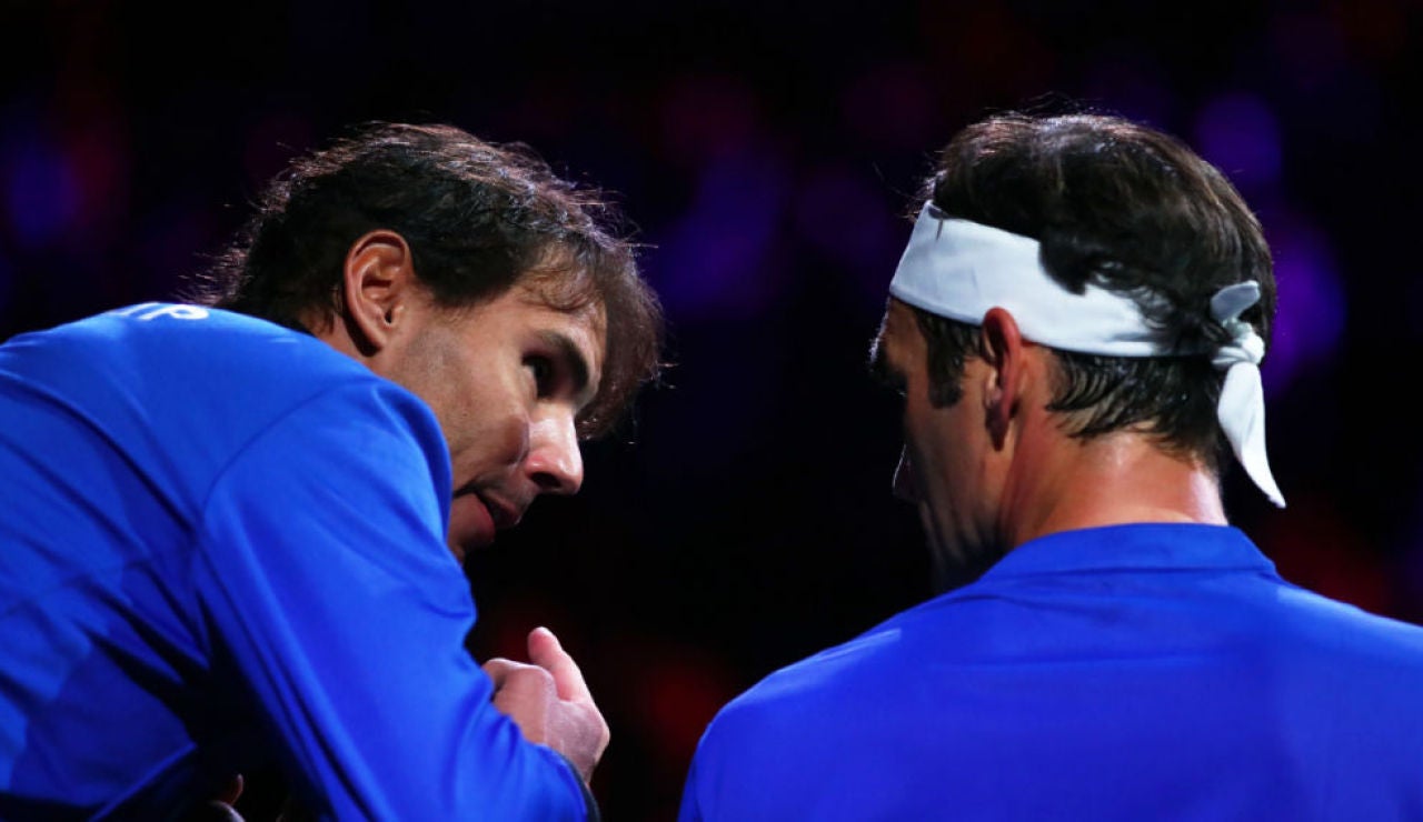 laSexta Deportes (21-09-19) De genio a genio: el ejercicio de 'coaching' de Rafa Nadal a Federer en su partido contra Kyrgios laSexta Deportes (21-09-19) De genio a genio: el ejercicio de 'coaching' de Rafa Nadal a Federer en su partido contra Kyrgios