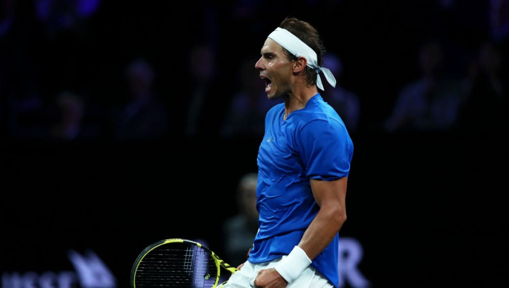 Rafa Nadal celebra una victoria