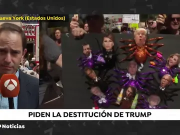 Miles de personas piden la destitución de Donald Trump en decenas de ciudades estadounidenses Miles de personas piden la destitución de Donald Trump en decenas de ciudades estadounidenses