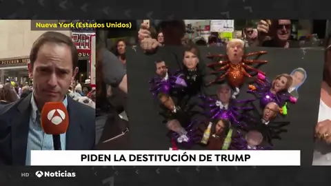 Miles de personas piden la destitución de Donald Trump en decenas de ciudades estadounidenses Miles de personas piden la destitución de Donald Trump en decenas de ciudades estadounidenses