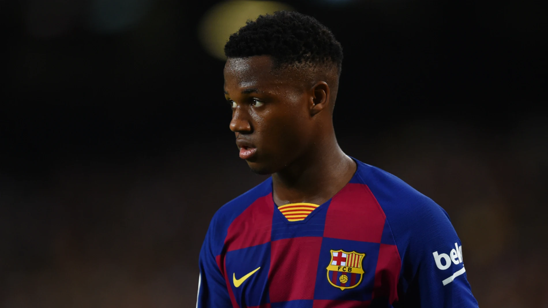 Ansu Fati, con el Barcelona Ansu Fati, con el Barcelona