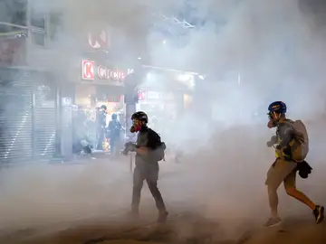 Decimosexta semana consecutiva de protestas en Hong Kong Decimosexta semana consecutiva de protestas en Hong Kong