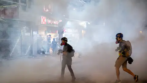 Decimosexta semana consecutiva de protestas en Hong Kong Decimosexta semana consecutiva de protestas en Hong Kong