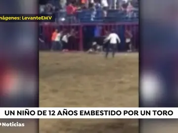 Un toro embiste a un niño tras caer de la grada en Tavernes de la Valldigna, en Valencia Un toro embiste a un niño tras caer de la grada en Tavernes de la Valldigna, en Valencia