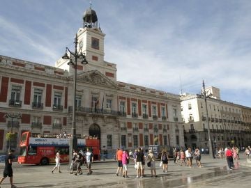 Imagen de archivo de la Puerta del Sol de Madrid