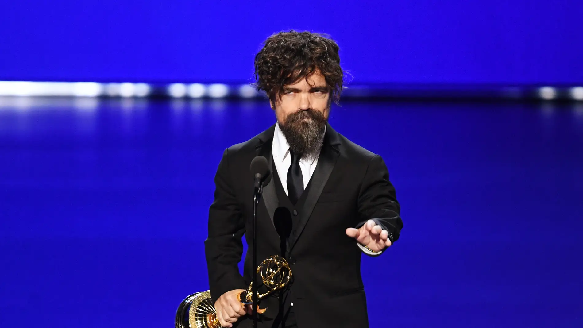 Peter Dinklage (Tyrion 'Juego de Tronos') durante su discurso en los Emmy 2019