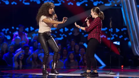 Rosario Flores y Lidia España cantan ‘Gloria a ti’ en las Audiciones a ciegas de ‘La Voz Kids’ Rosario Flores y Lidia España cantan ‘Gloria a ti’ en las Audiciones a ciegas de ‘La Voz Kids’