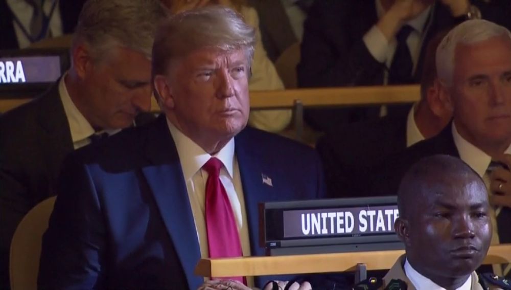 Trump se pasa brevemente por la Cumbre del Cclima de la ONU pero sin intervenir