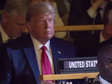 Trump se pasa brevemente por la Cumbre del Cclima de la ONU pero sin intervenir Trump se pasa brevemente por la Cumbre del Cclima de la ONU pero sin intervenir