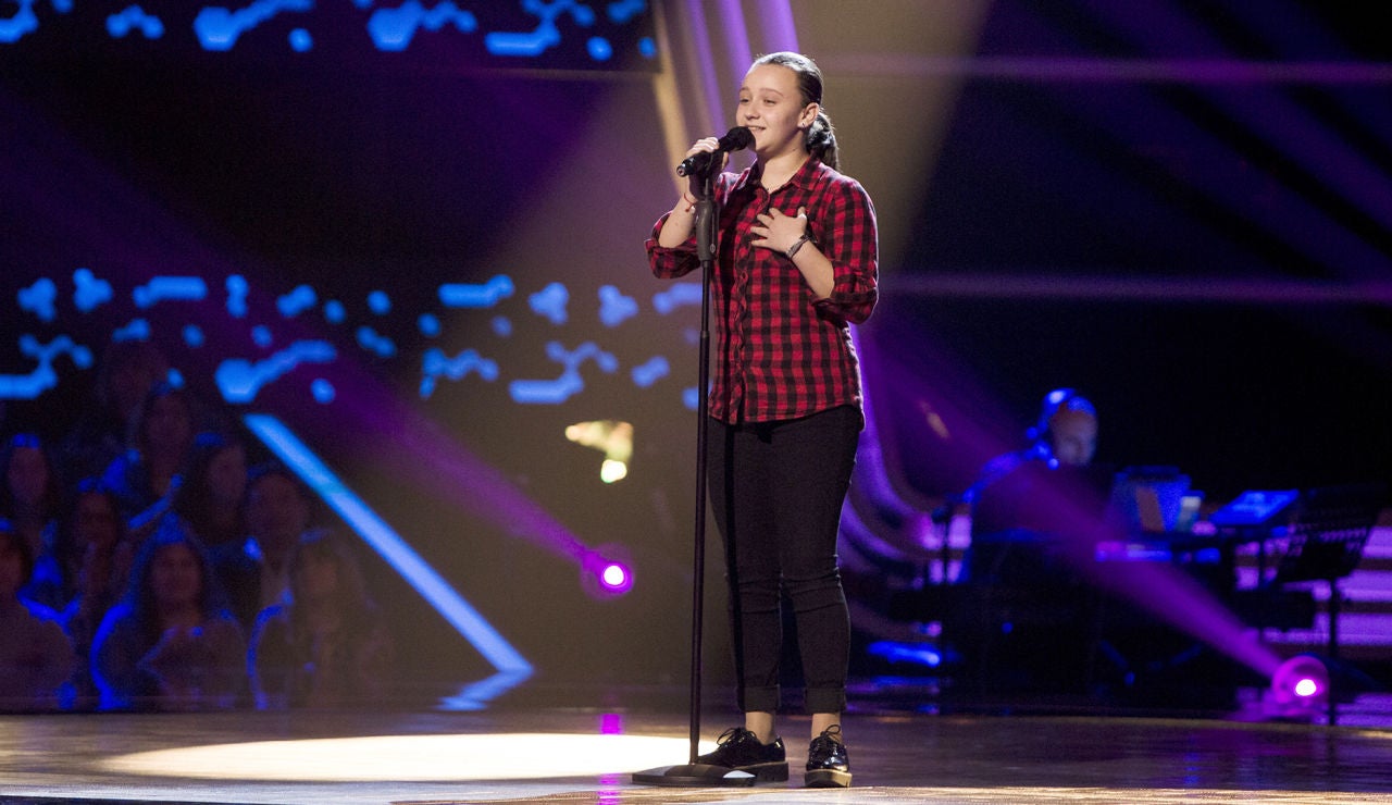 Lidia Espa&ntilde;a canta &lsquo;Gloria a ti&rsquo; en las Audiciones a ciegas de &lsquo;La Voz Kids&rsquo;