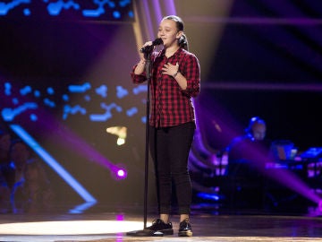 Lidia España canta ‘Gloria a ti’ en las Audiciones a ciegas de ‘La Voz Kids’