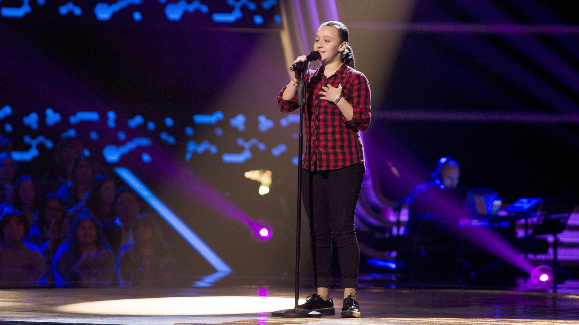 Lidia España canta ‘Gloria a ti’ en las Audiciones a ciegas de ‘La Voz Kids’
