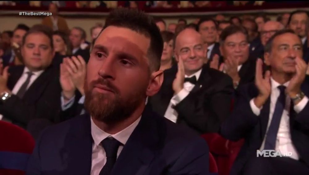 La comentada reacción de Messi tras perder el premio Puskas a mejor gol del año en la gala The Best de la FIFA 2019