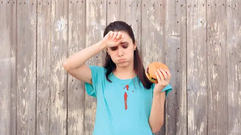 Mancha en la camiseta Mancha en la camiseta