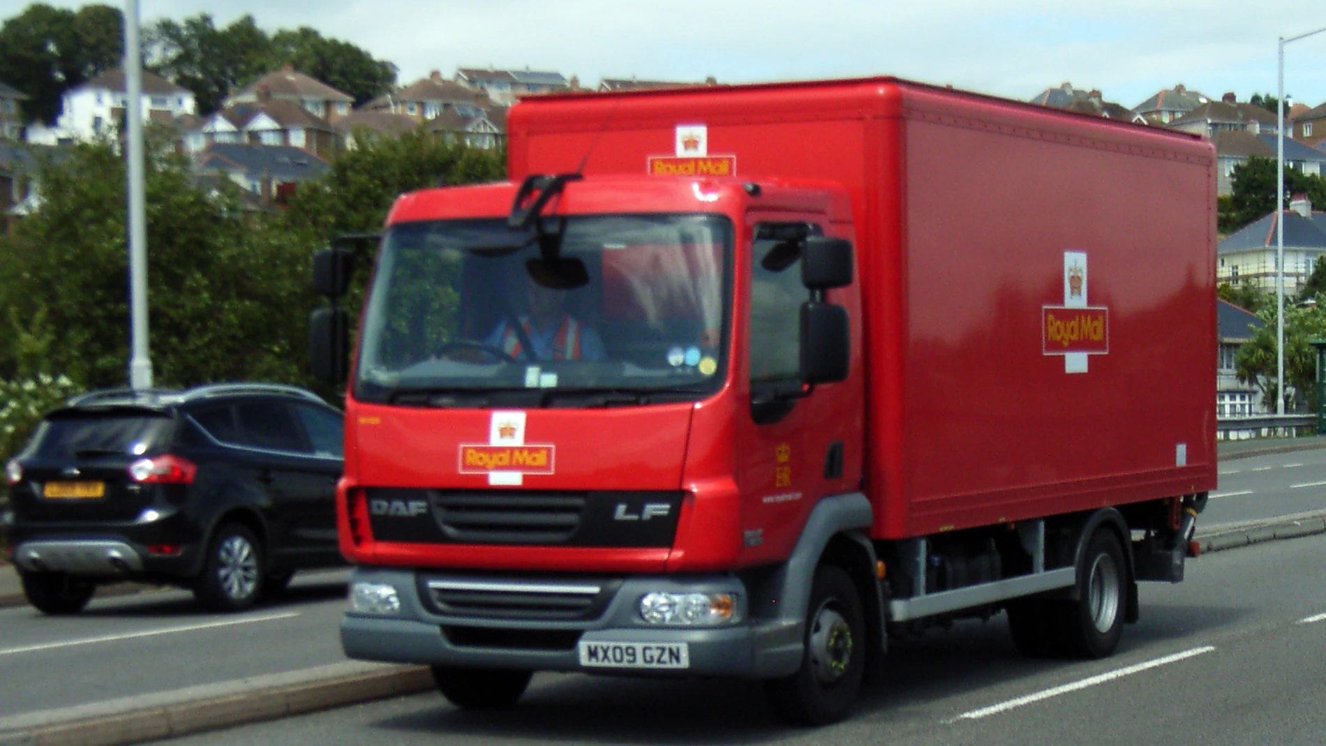 Un camión de Royal Mail Un camión de Royal Mail