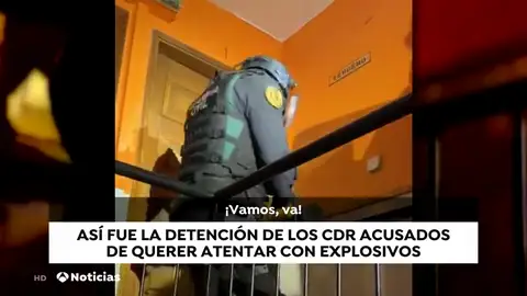 Los CDR detenidos pasan la noche en la Comandancia de la Guardia Civil de Tres Cantos (Madrid), donde prestarán declaración Los CDR detenidos pasan la noche en la Comandancia de la Guardia Civil de Tres Cantos (Madrid), donde prestarán declaración
