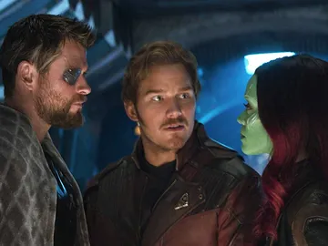Thor, Star-Lord y Gamora en 'Vengadores: Infinity War' Thor, Star-Lord y Gamora en 'Vengadores: Infinity War'
