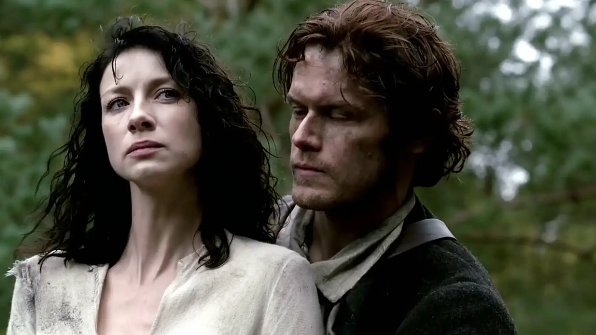 Claire y Jamie Fraser en 'Outlander'