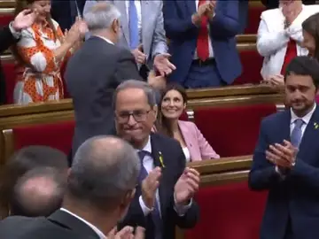 El Parlament rechaza la moción de censura contra Torra con la abstención del PSC El Parlament rechaza la moción de censura contra Torra con la abstención del PSC