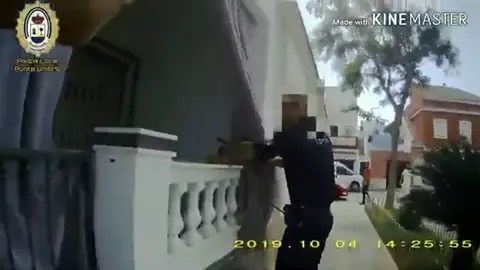 Persecución de película a un ladrón en Punta Umbría Persecución de película a un ladrón en Punta Umbría