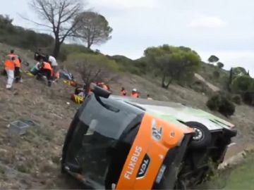 El autobús accidentado en Francia