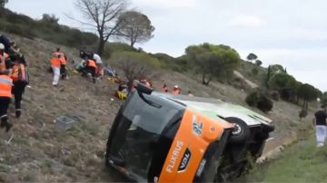 El autobús accidentado en Francia