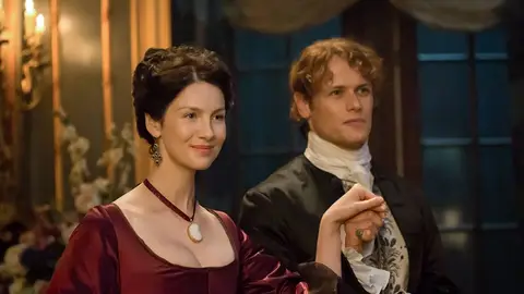 Claire y Jamie en 'Outlander' Claire y Jamie en 'Outlander'