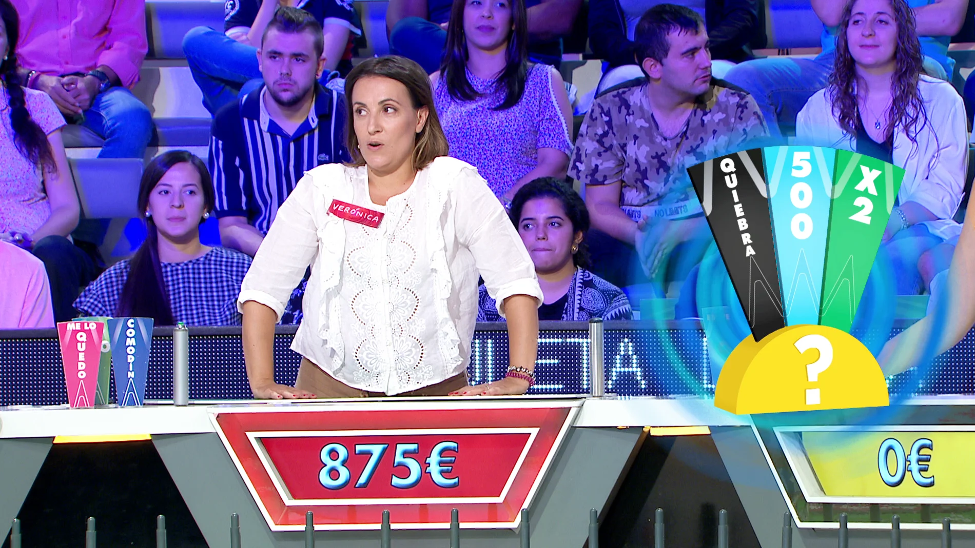 "Ya me has liado", una concursante se la juega por Jorge Fernández en 'La ruleta de la suerte'