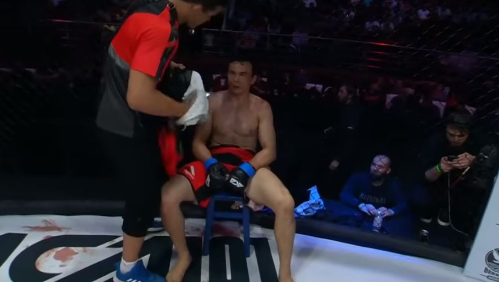 Bekzod Nurmatov en su último combate