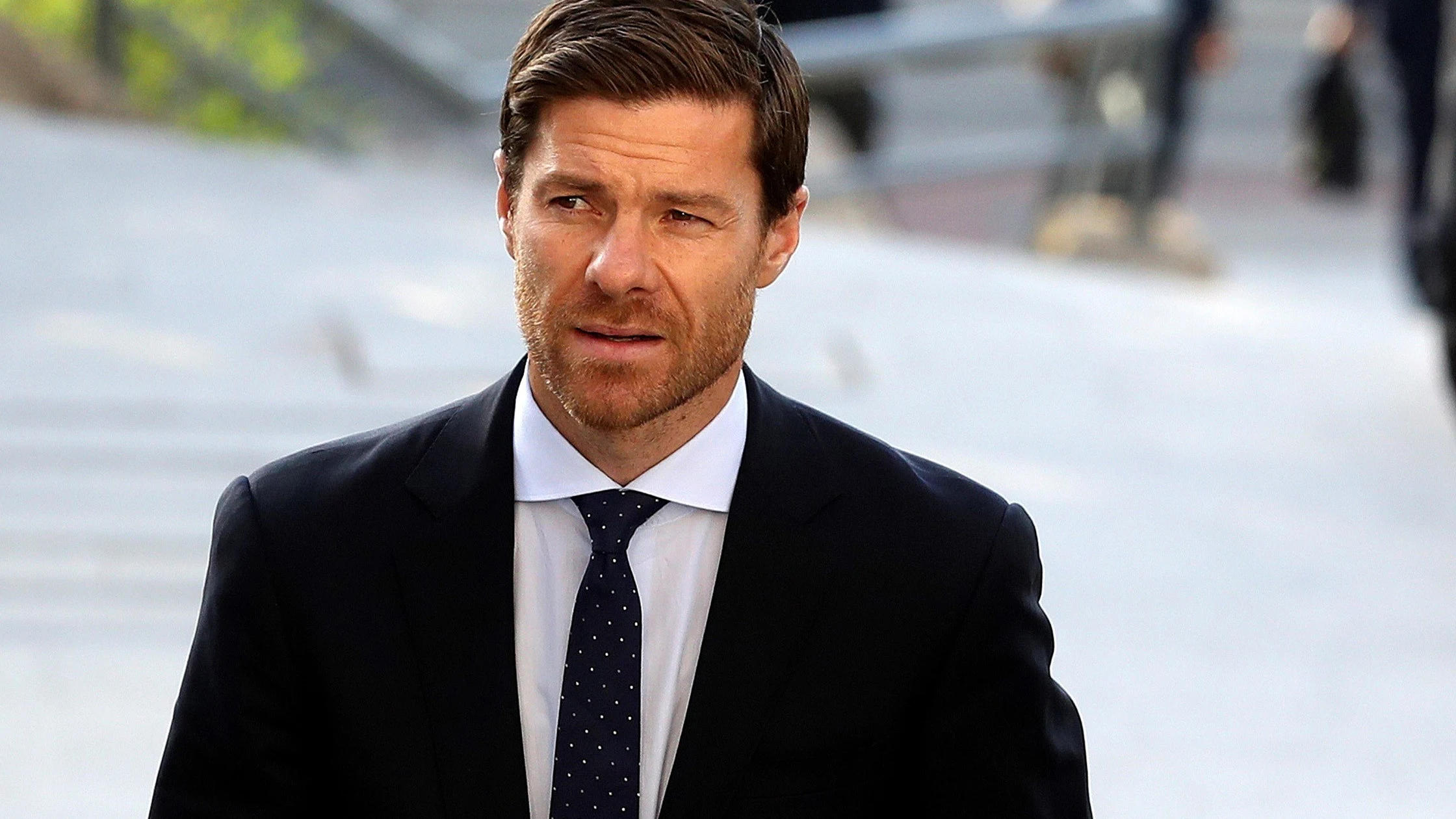 Xabi Alonso, a su llegada a la Audiencia Provincial de Madrid